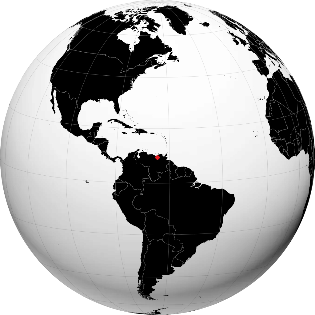 Anaco on the globe