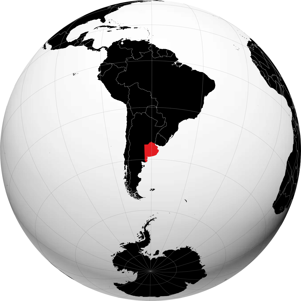 Provincia de Buenos Aires on the globe