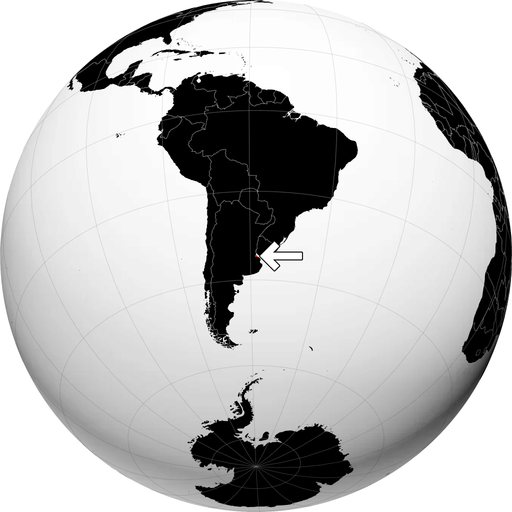 Ciudad Autonoma de Buenos Aires on the globe