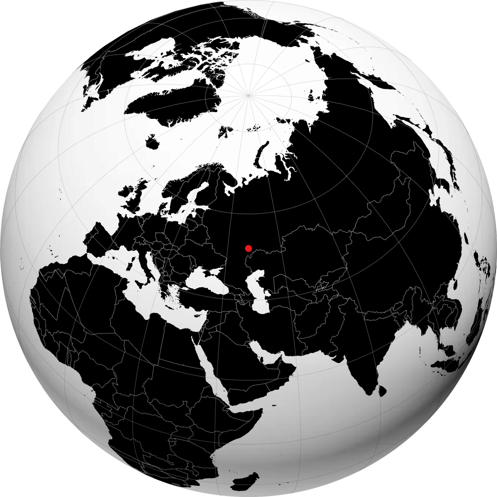Balakovo on the globe