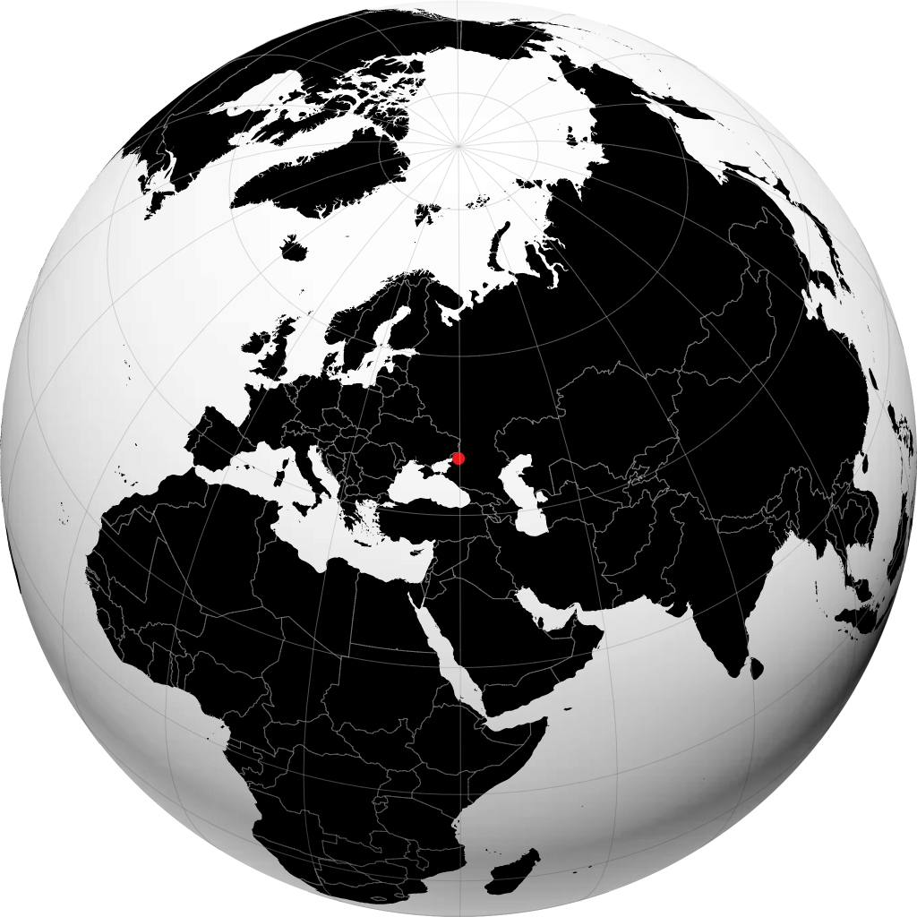 Bataysk on the globe