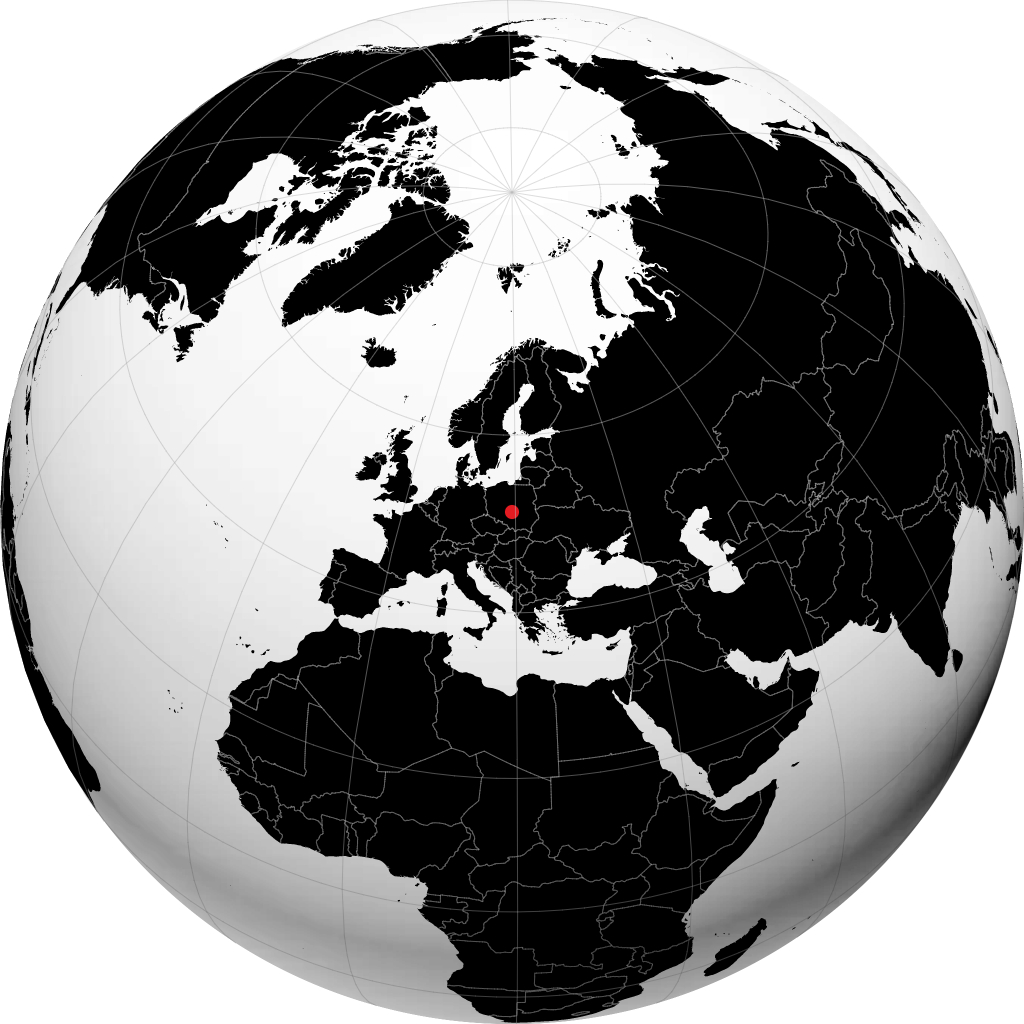 Bełchatów on the globe