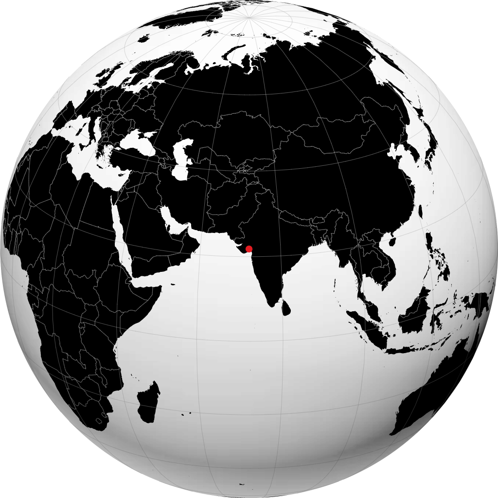 Bhavnagar on the globe