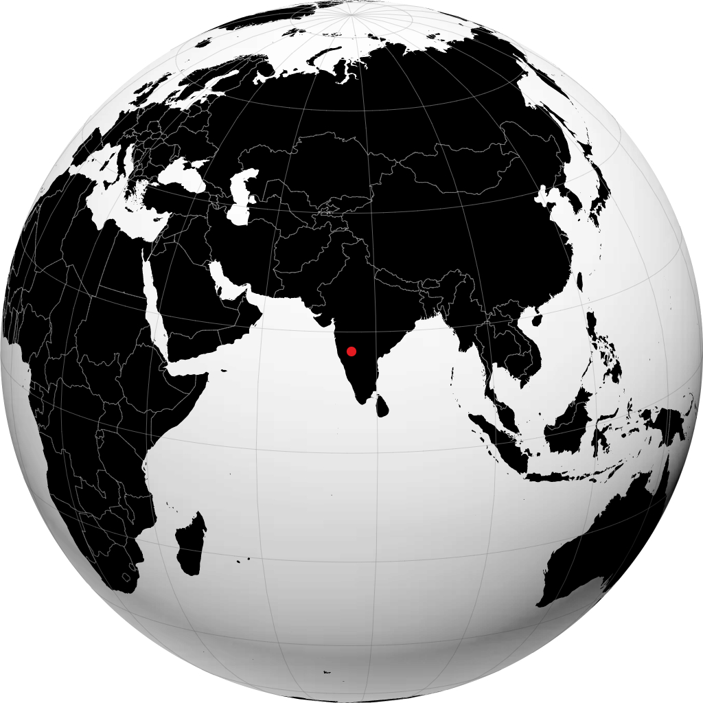 Bijapur on the globe