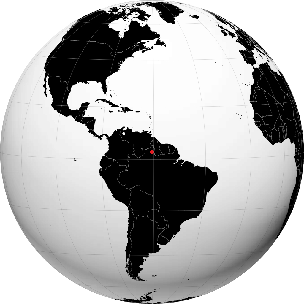 Boa Vista on the globe