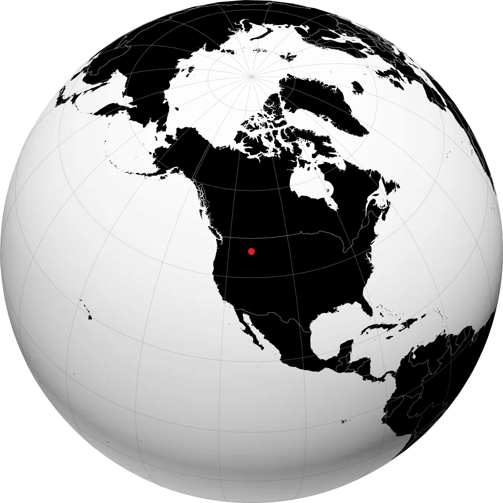 Butte on the globe