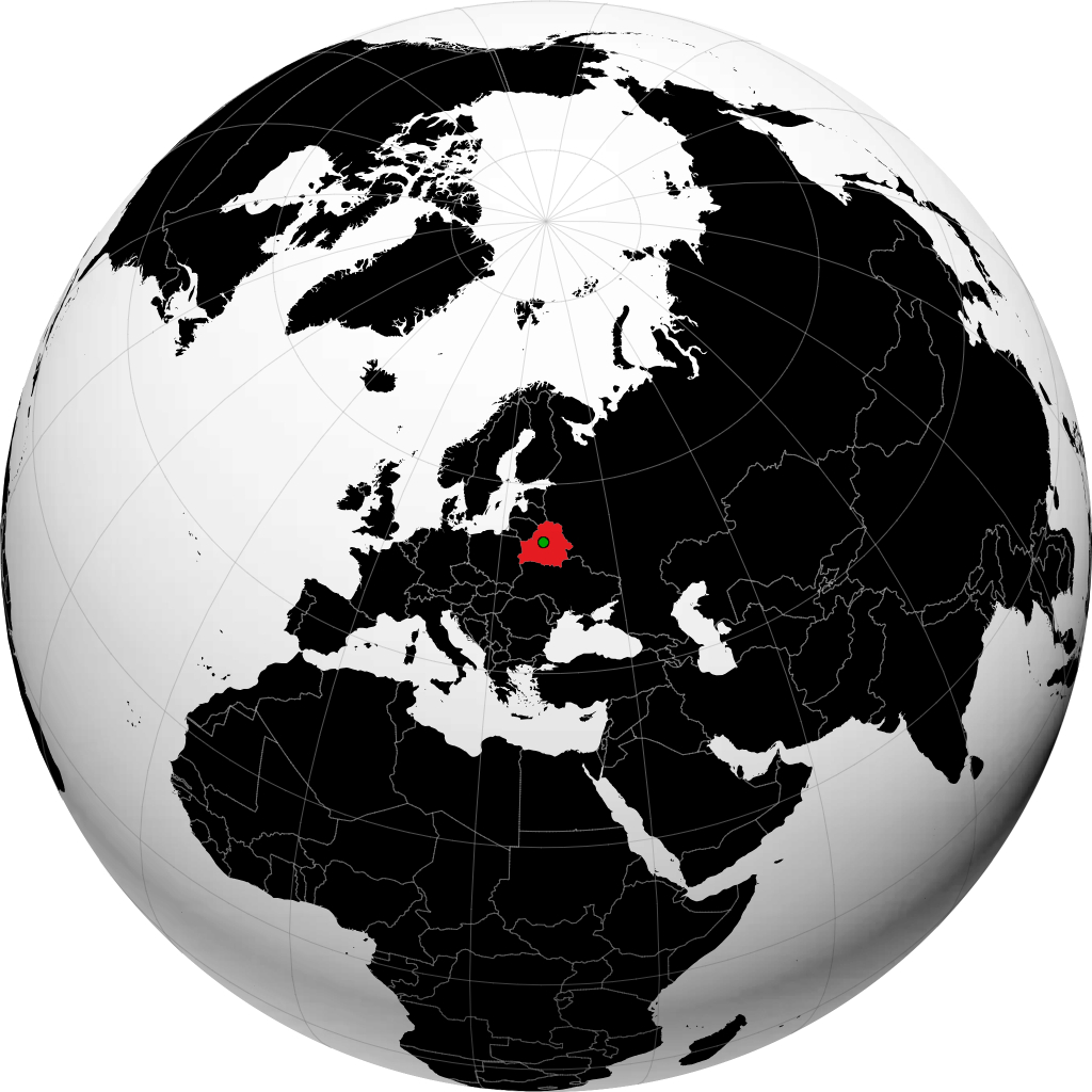 Belarus on the globe