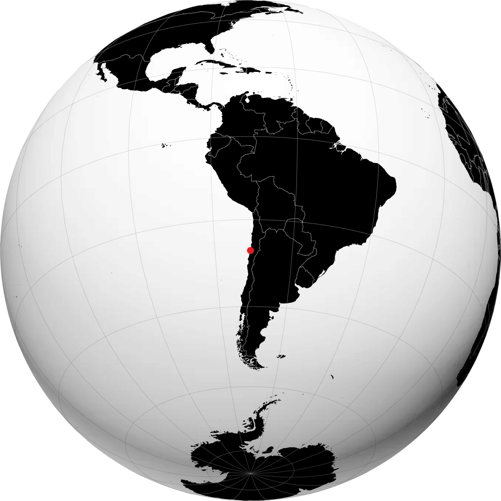 Caldera on the globe