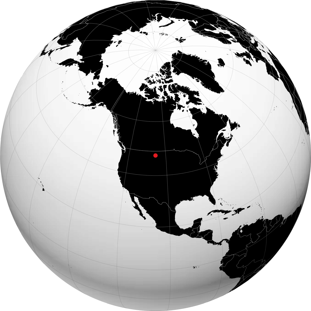 Circle on the globe