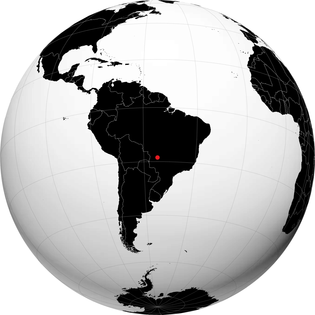 Coxim on the globe