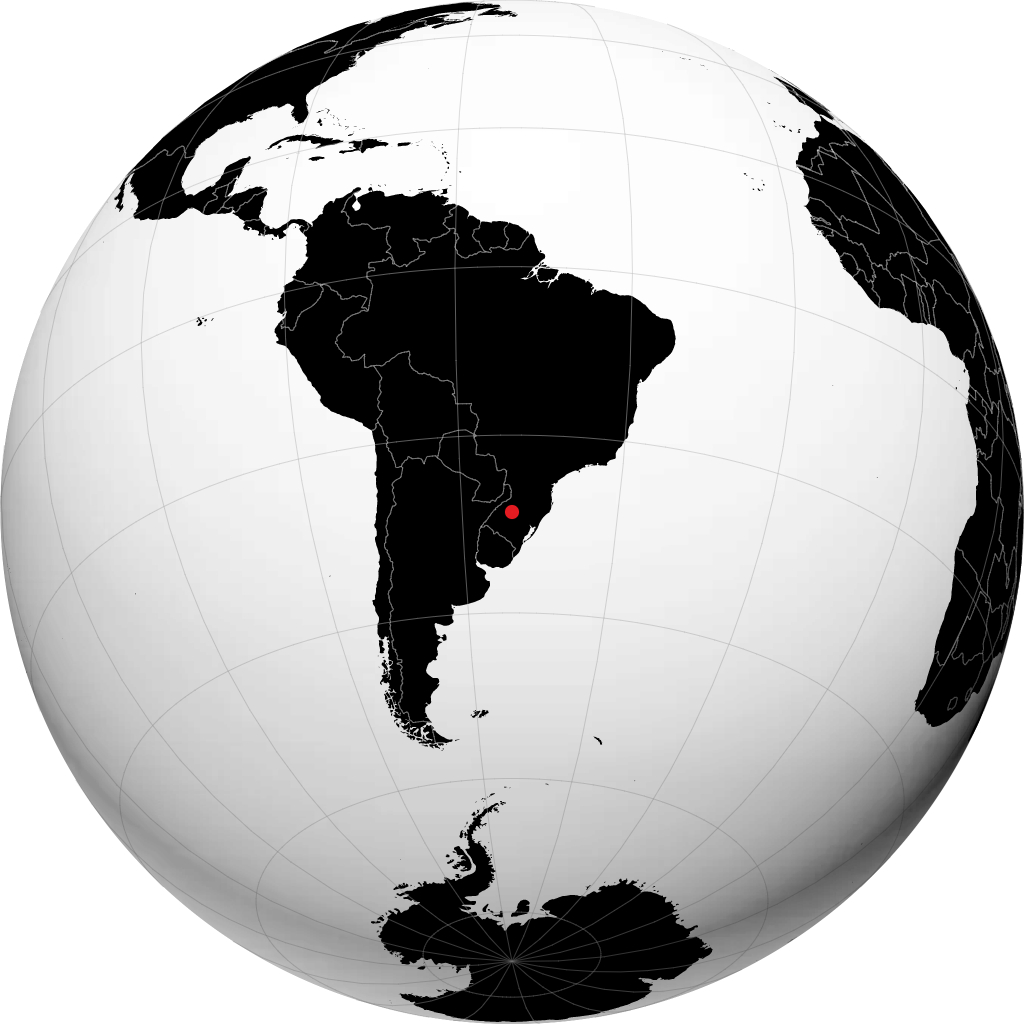 Cruz Alta on the globe