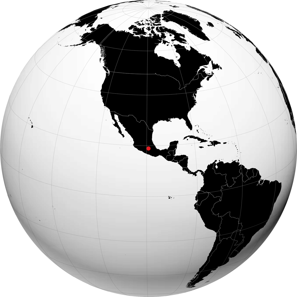 Cuernavaca on the globe