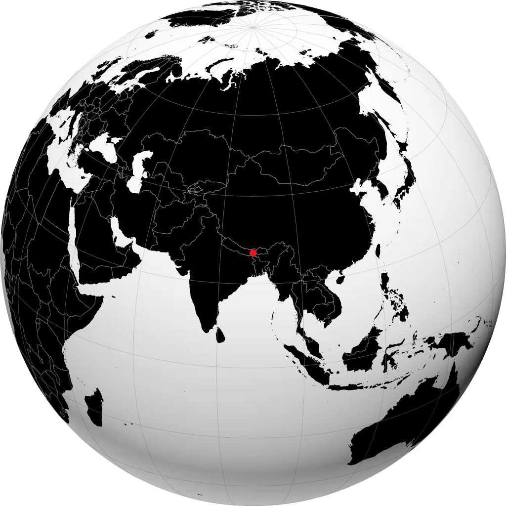 Darjeeling on the globe