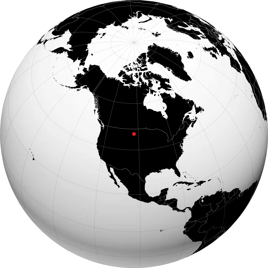 Dickinson on the globe