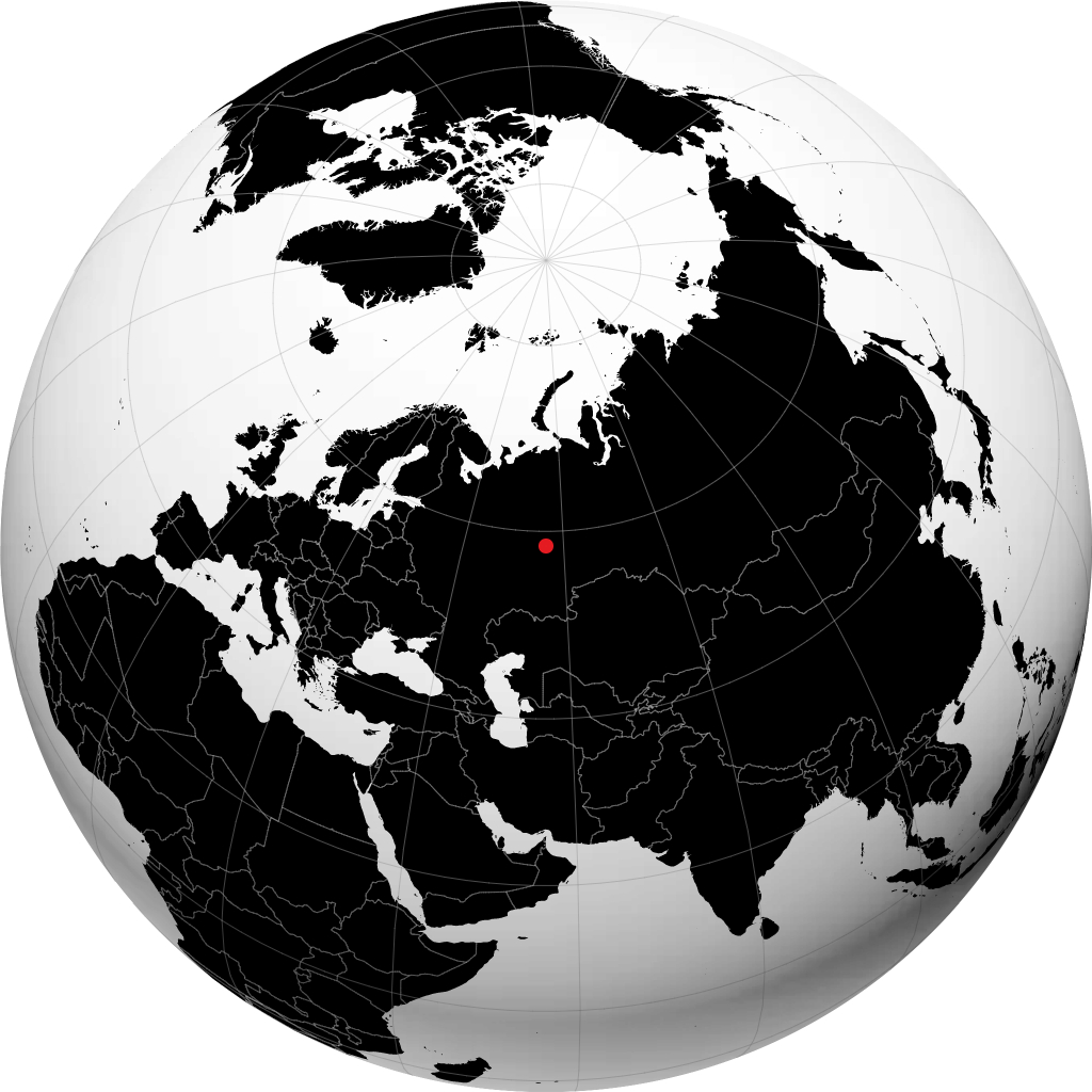 Dobryanka on the globe