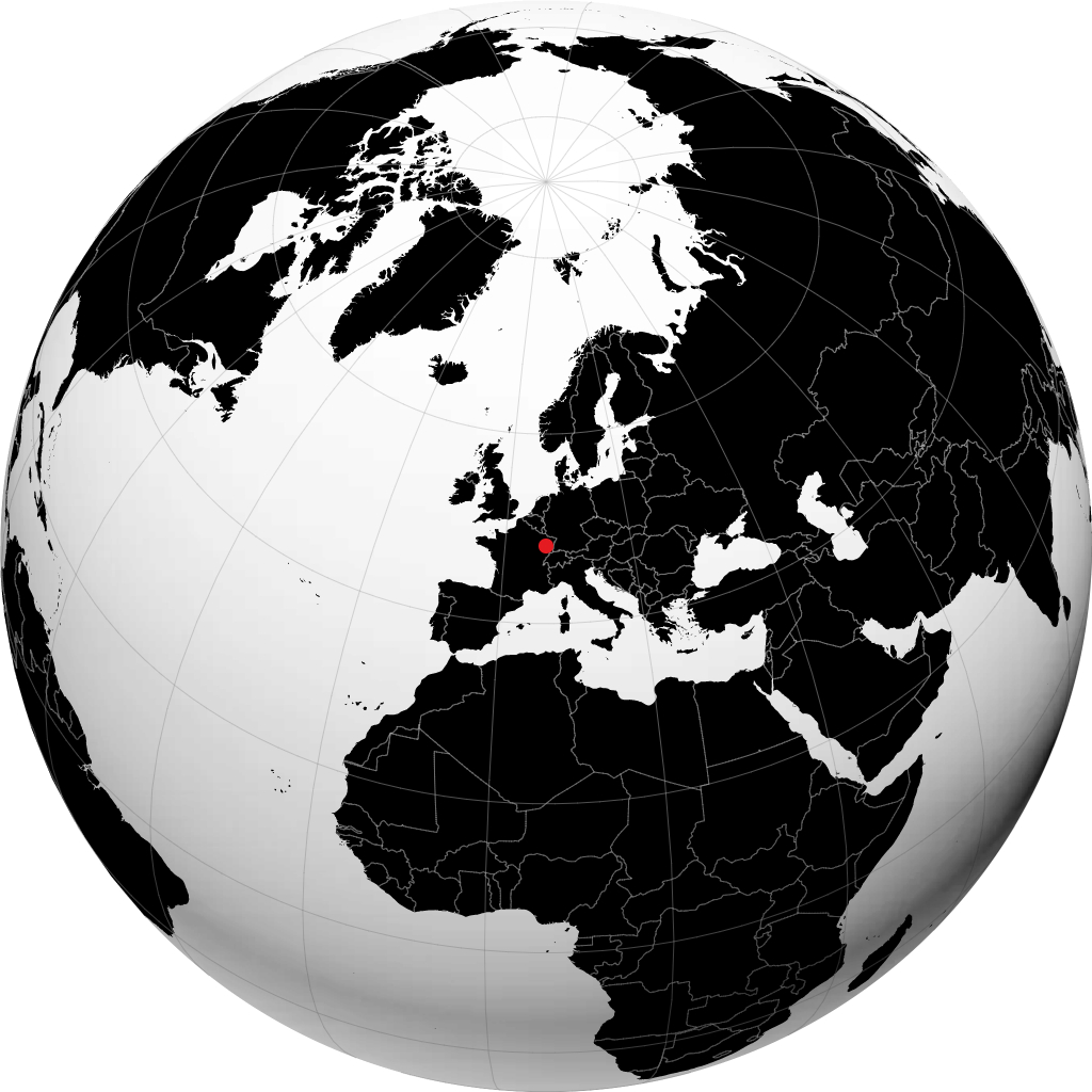 Épinal on the globe