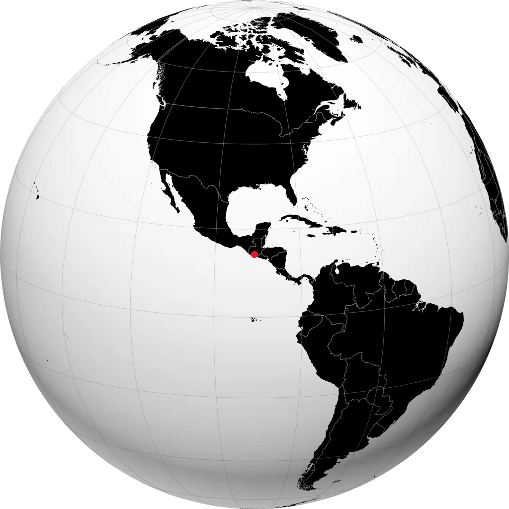Escuintla on the globe