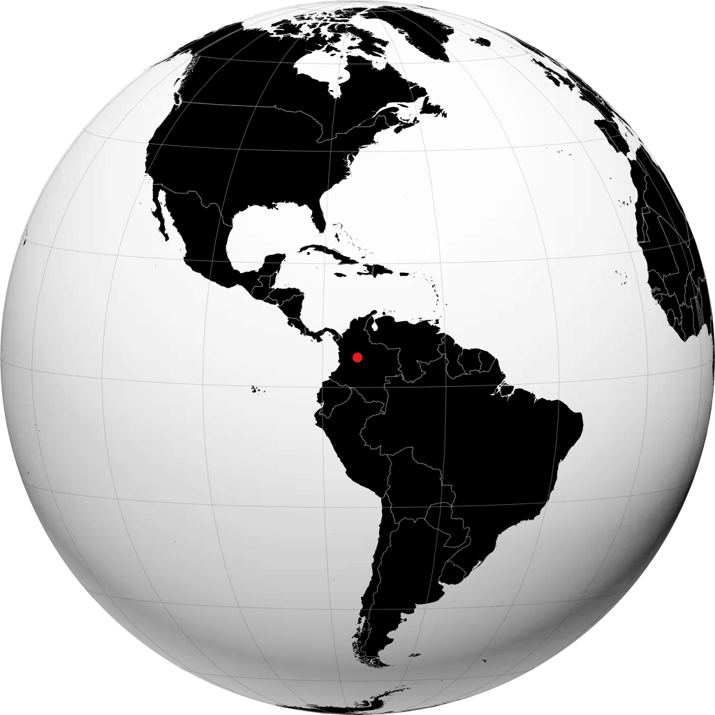 Facatativá on the globe