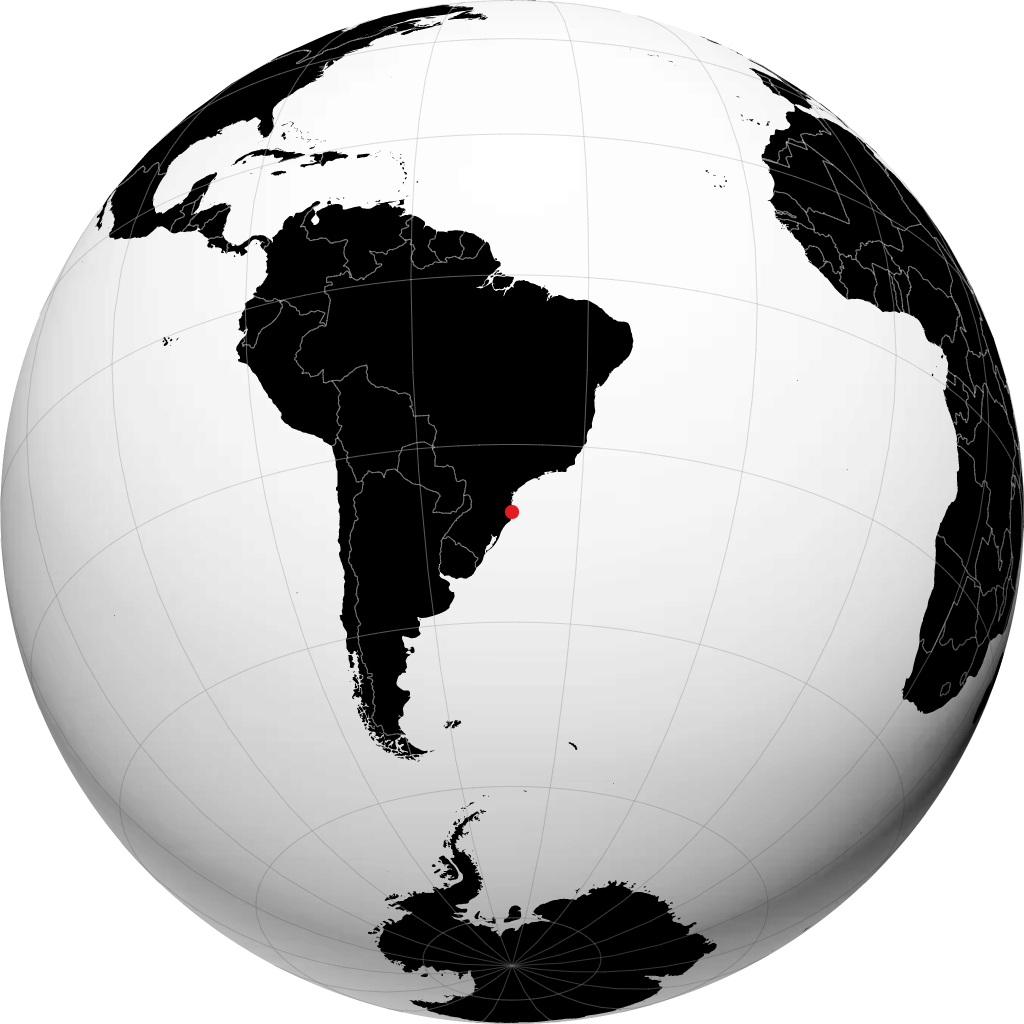 Florianópolis on the globe