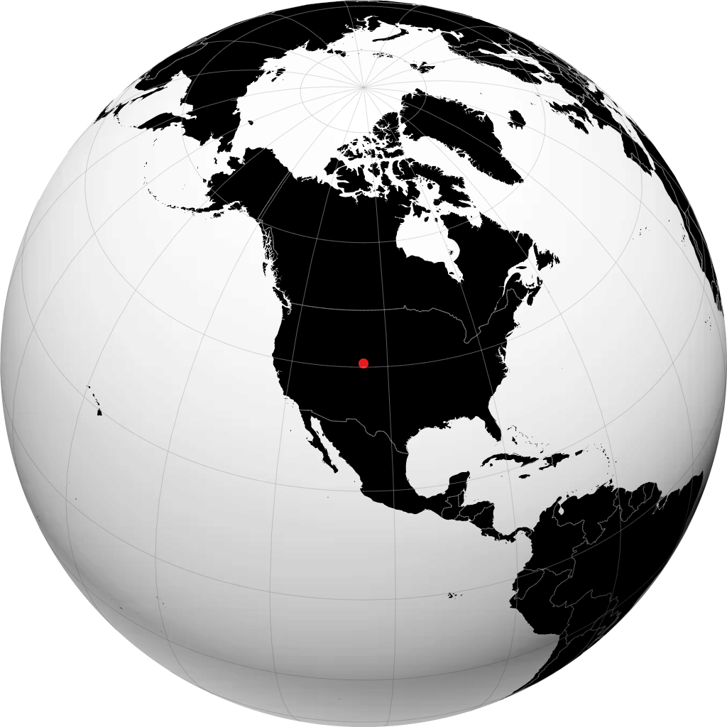 Fort Collins on the globe