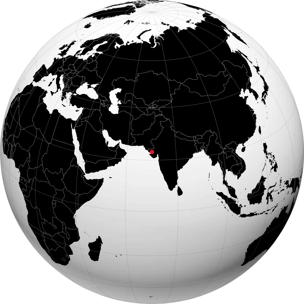 Gandhidham on the globe