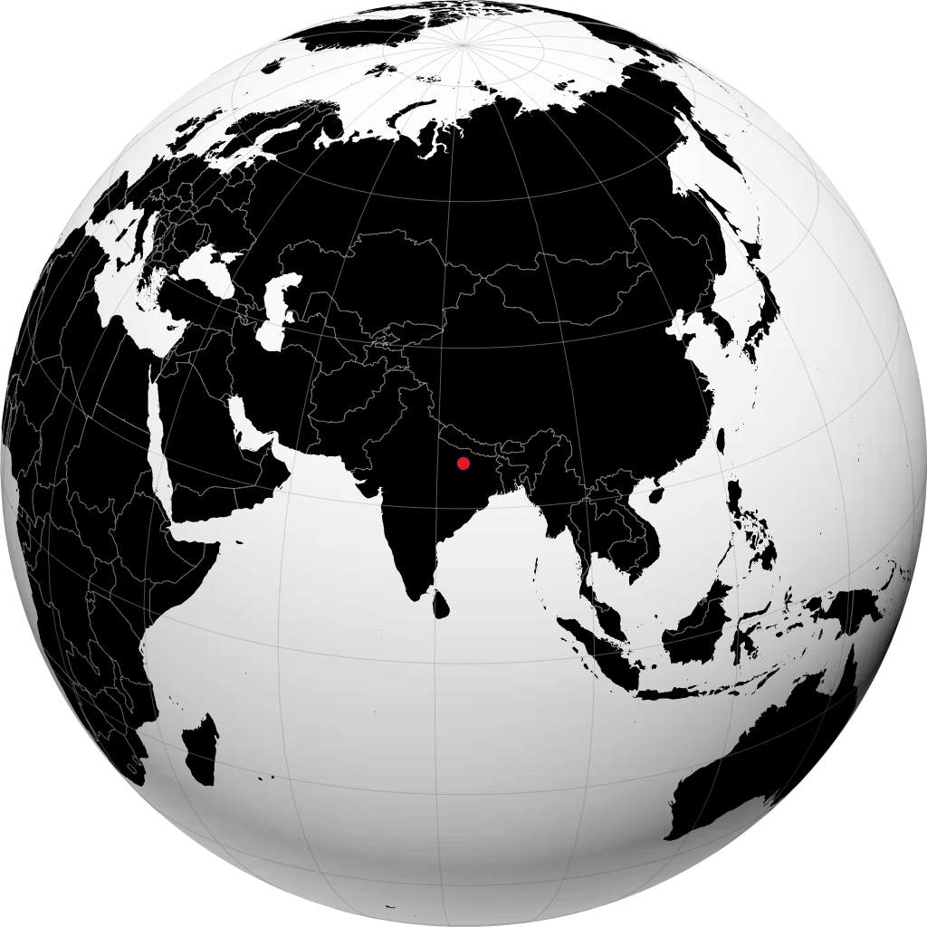 Ghazipur on the globe