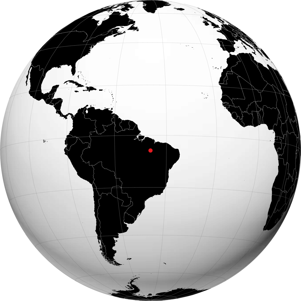 Grajau on the globe