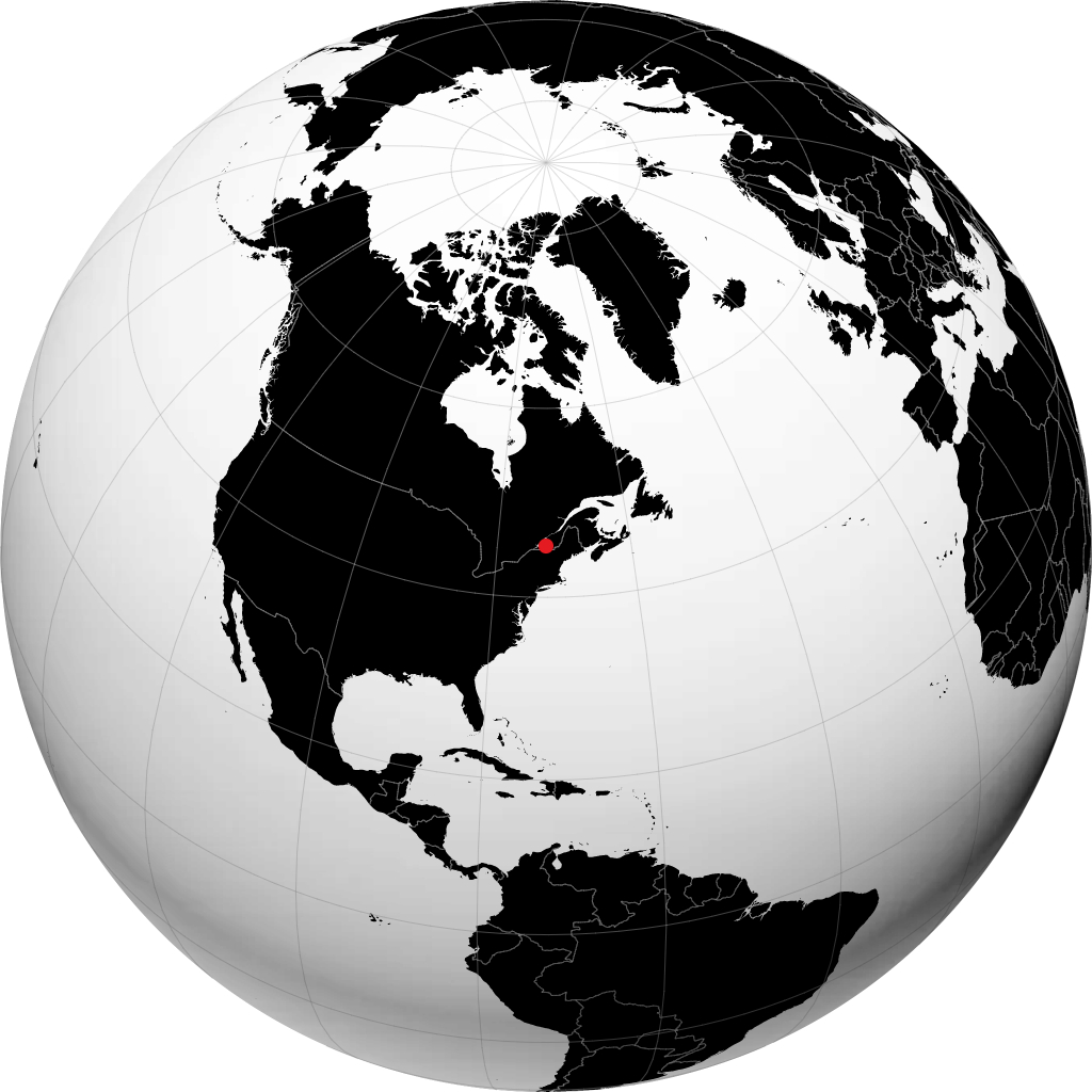 Granby on the globe