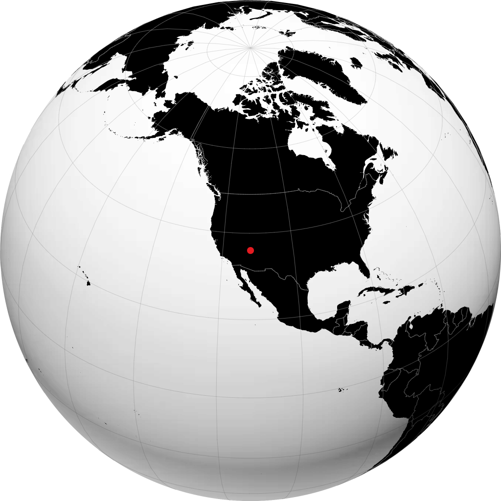 Grand Canyon on the globe