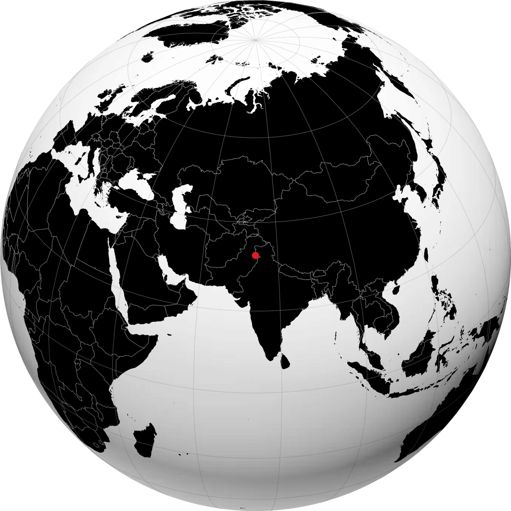 Gujrat on the globe