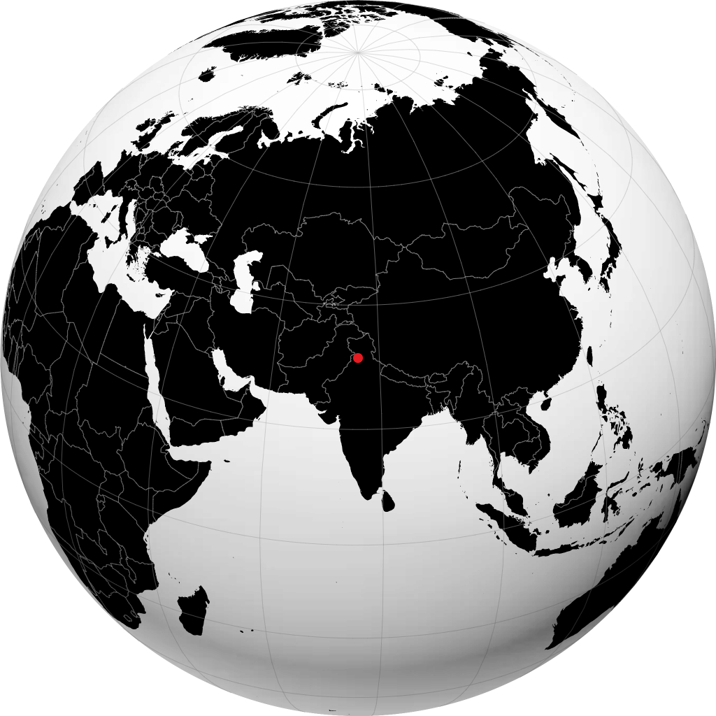 Hoshiarpur on the globe