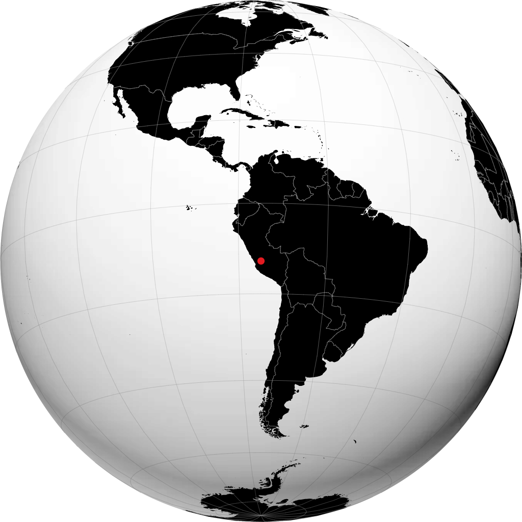 Huancavelica on the globe