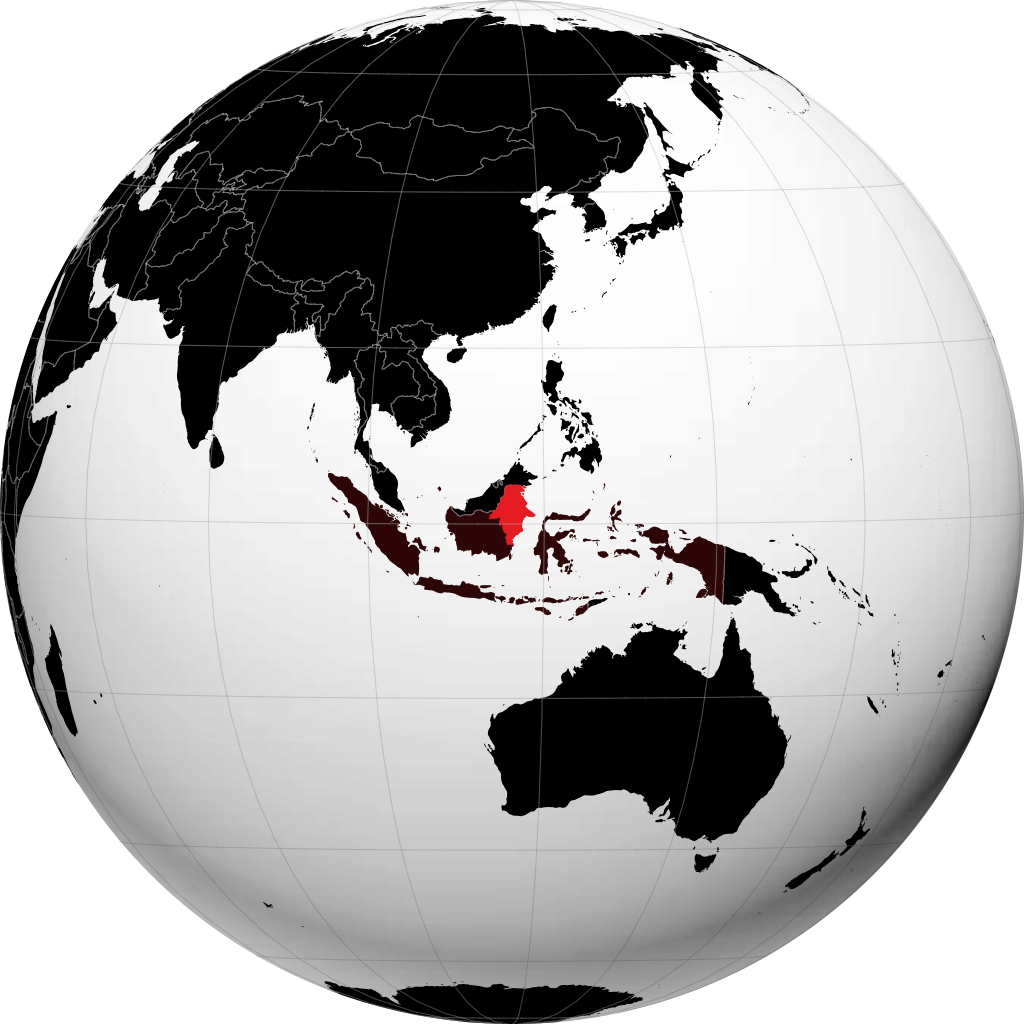 Provinsi Kalimantan Timur on the globe