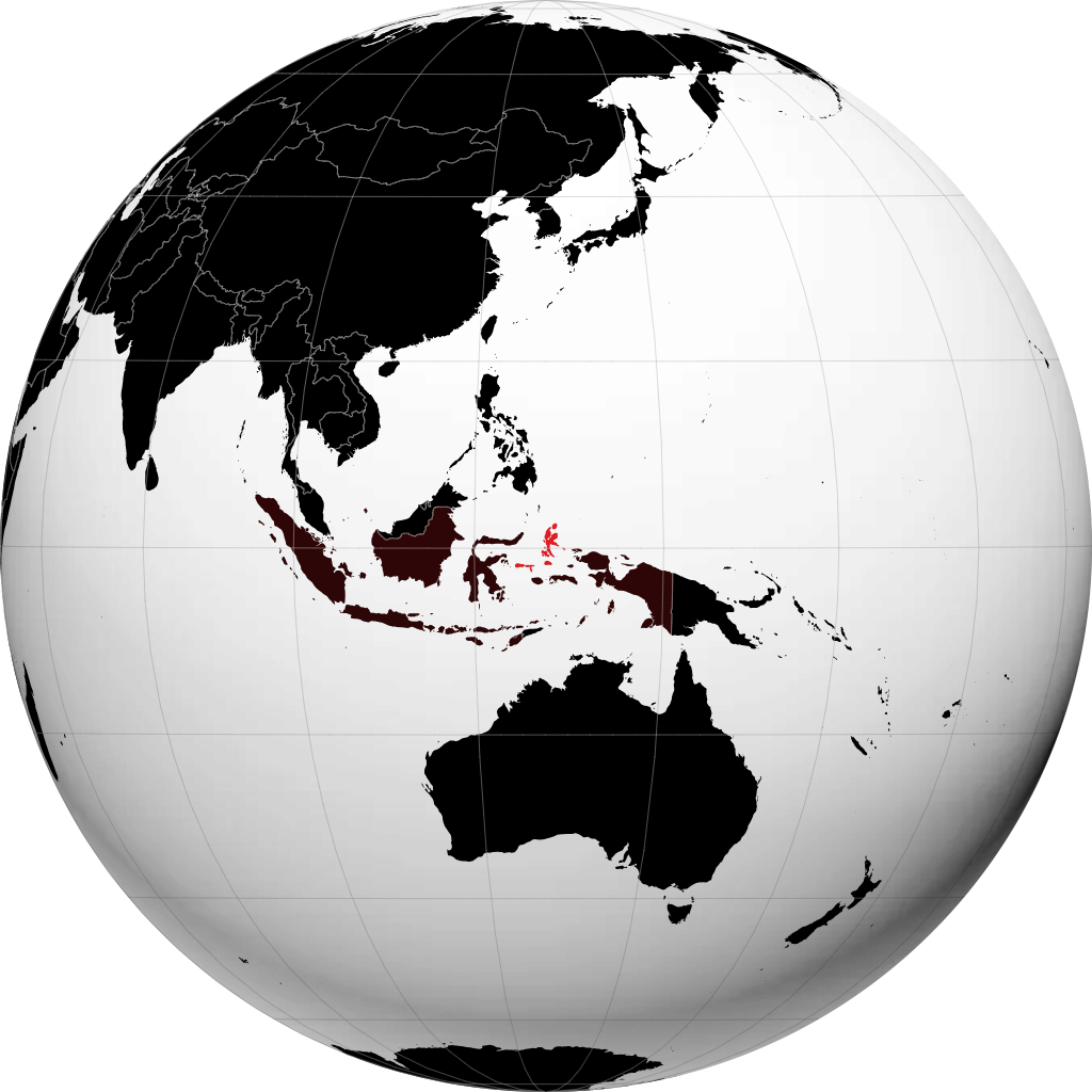 Provinsi Maluku Utara on the globe