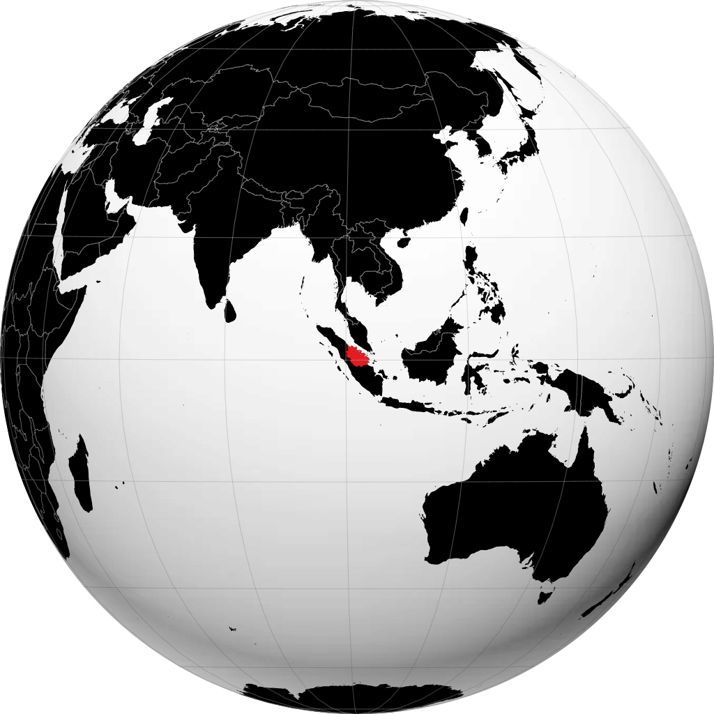 Provinsi Riau on the globe