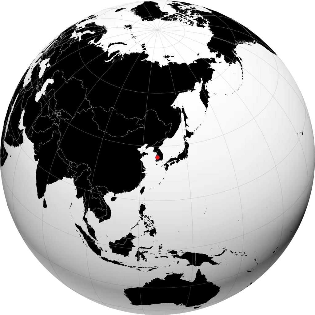 Iksan on the globe