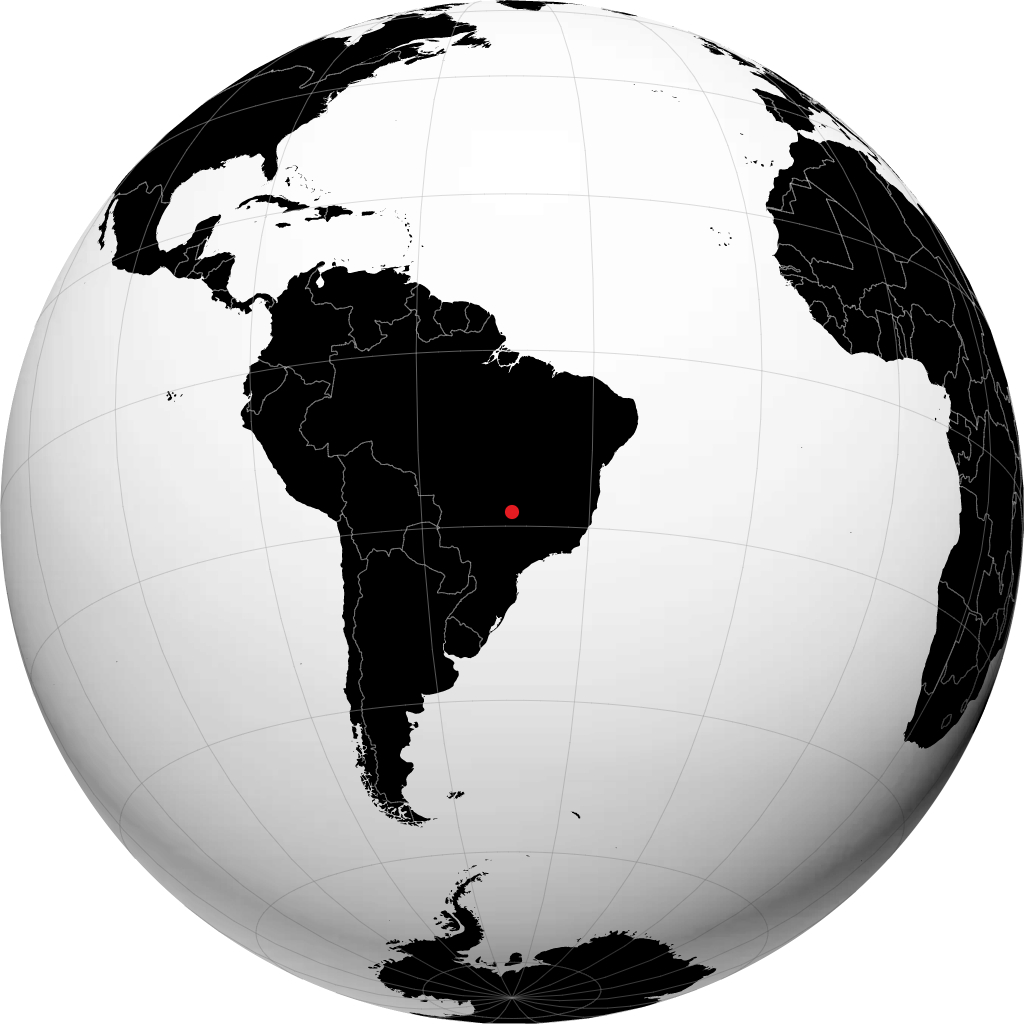 Itumbiara on the globe