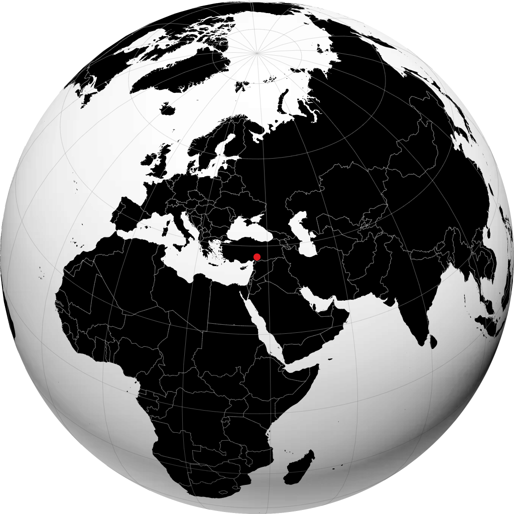 Kahramanmaraş on the globe