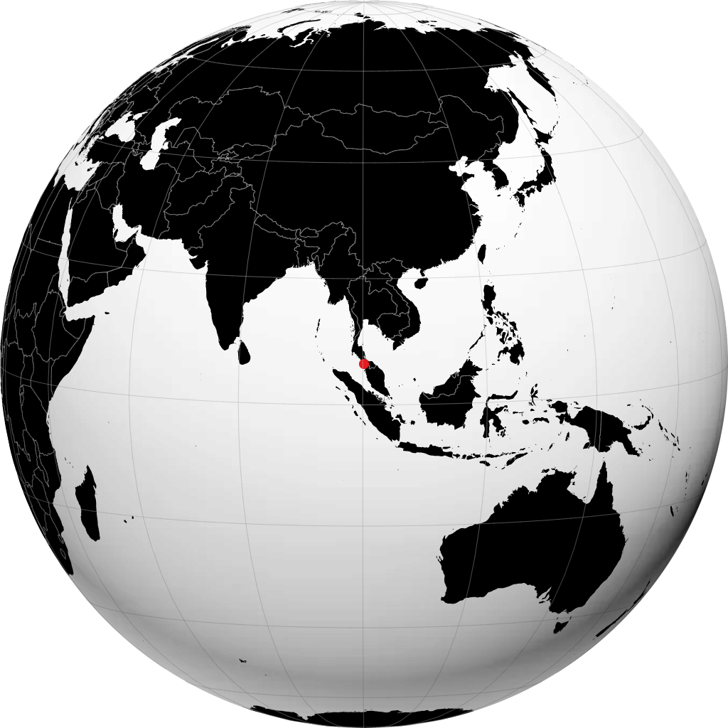Kangar on the globe