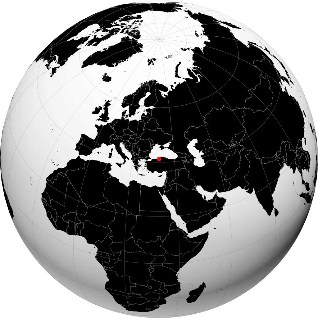 Karabük on the globe