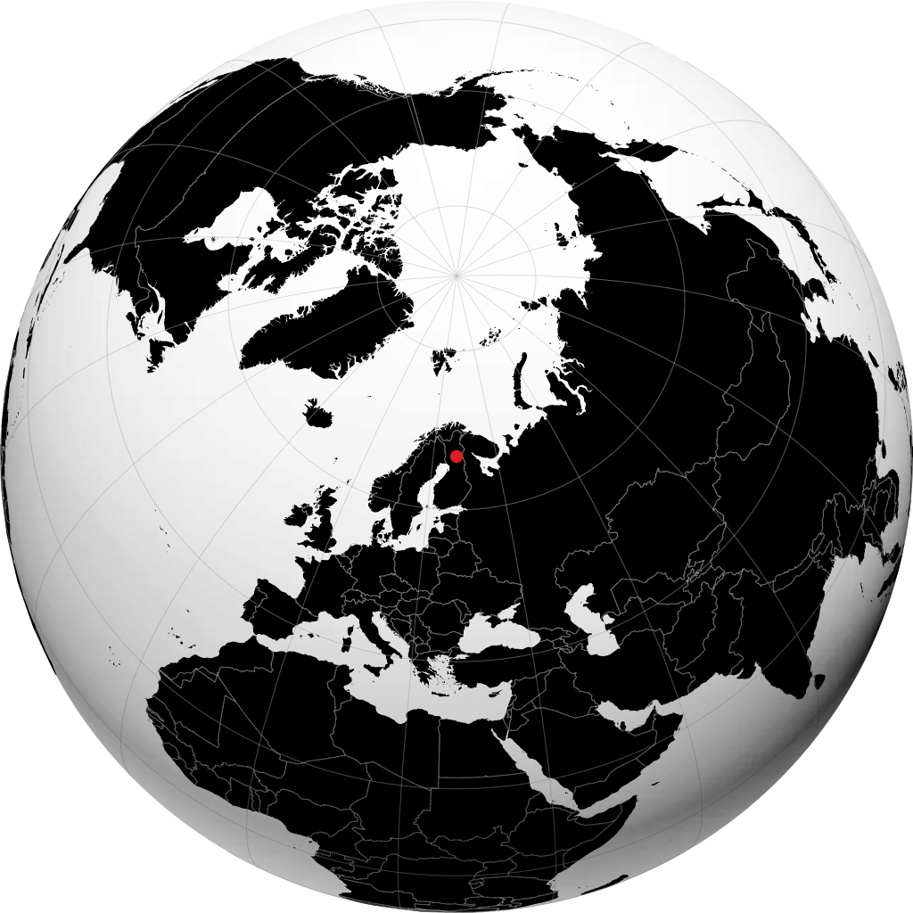 Kemijärvi on the globe
