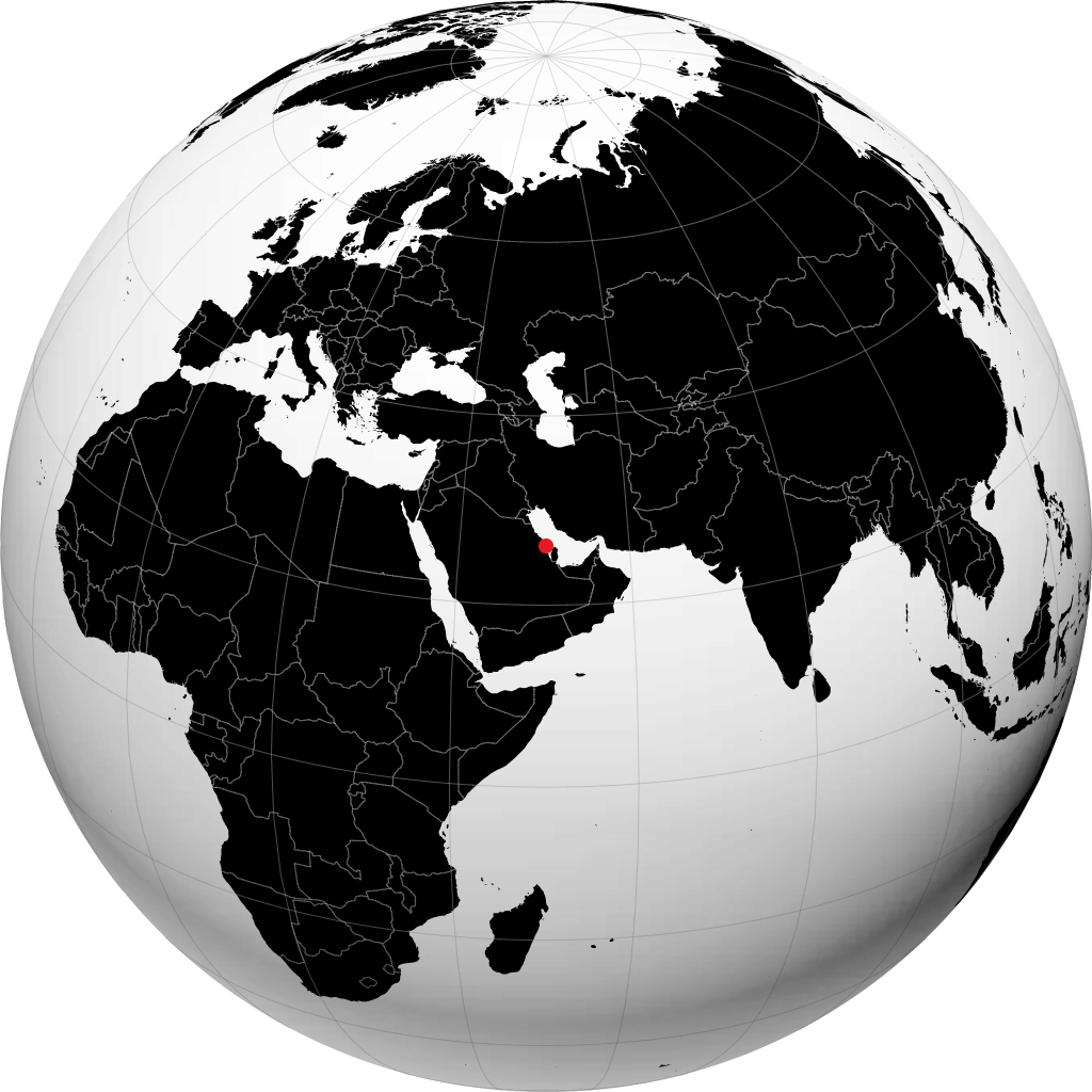 Khobar on the globe
