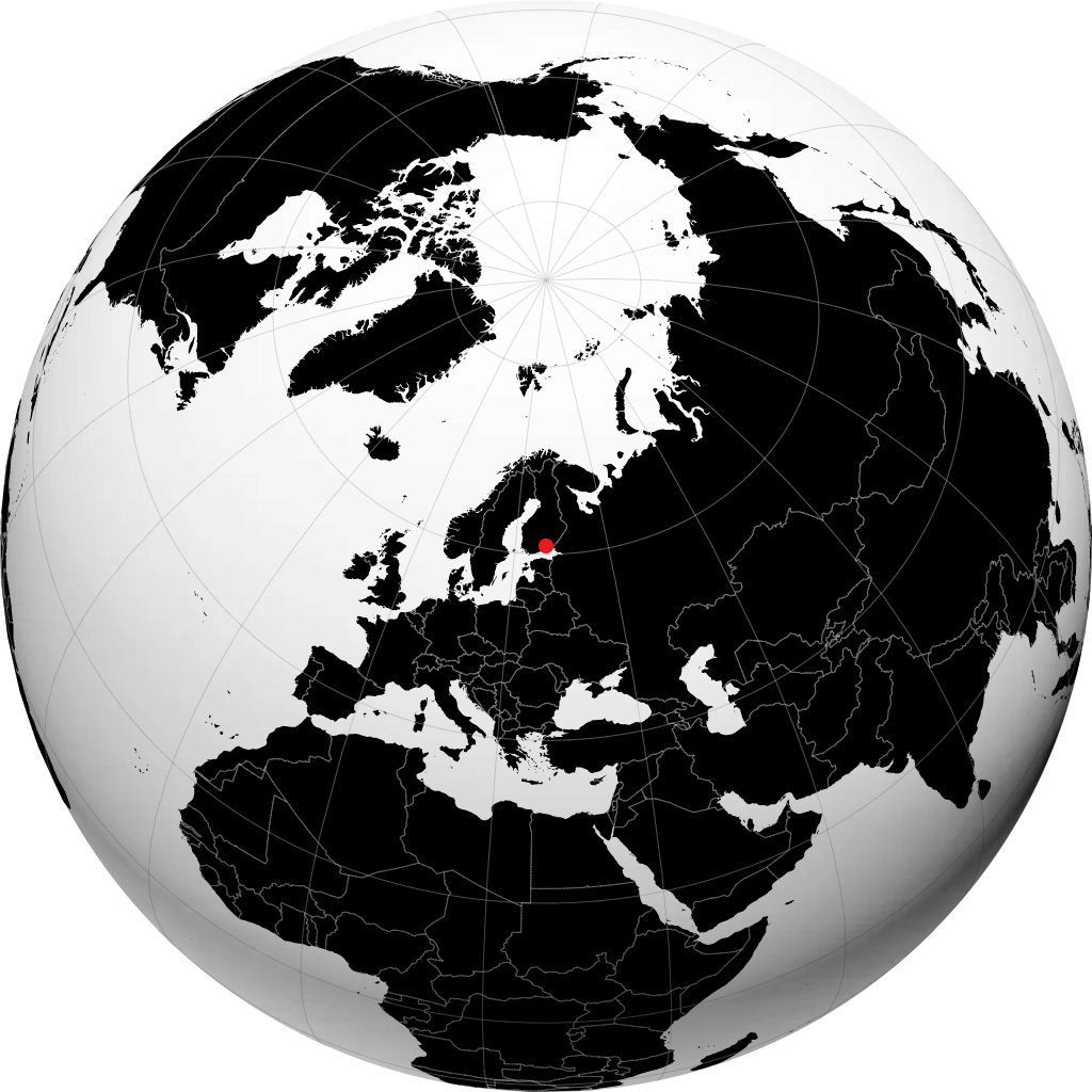 Kouvola on the globe