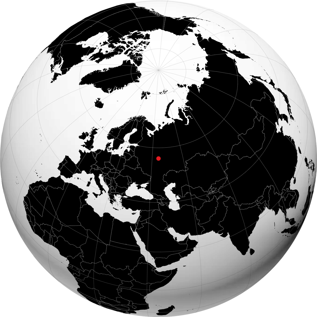 Kstovo on the globe