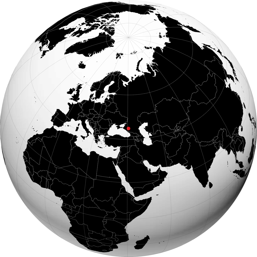 Kurganinsk on the globe