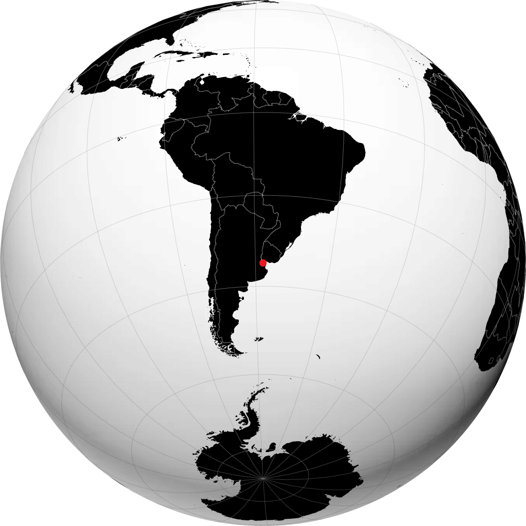 La Plata on the globe