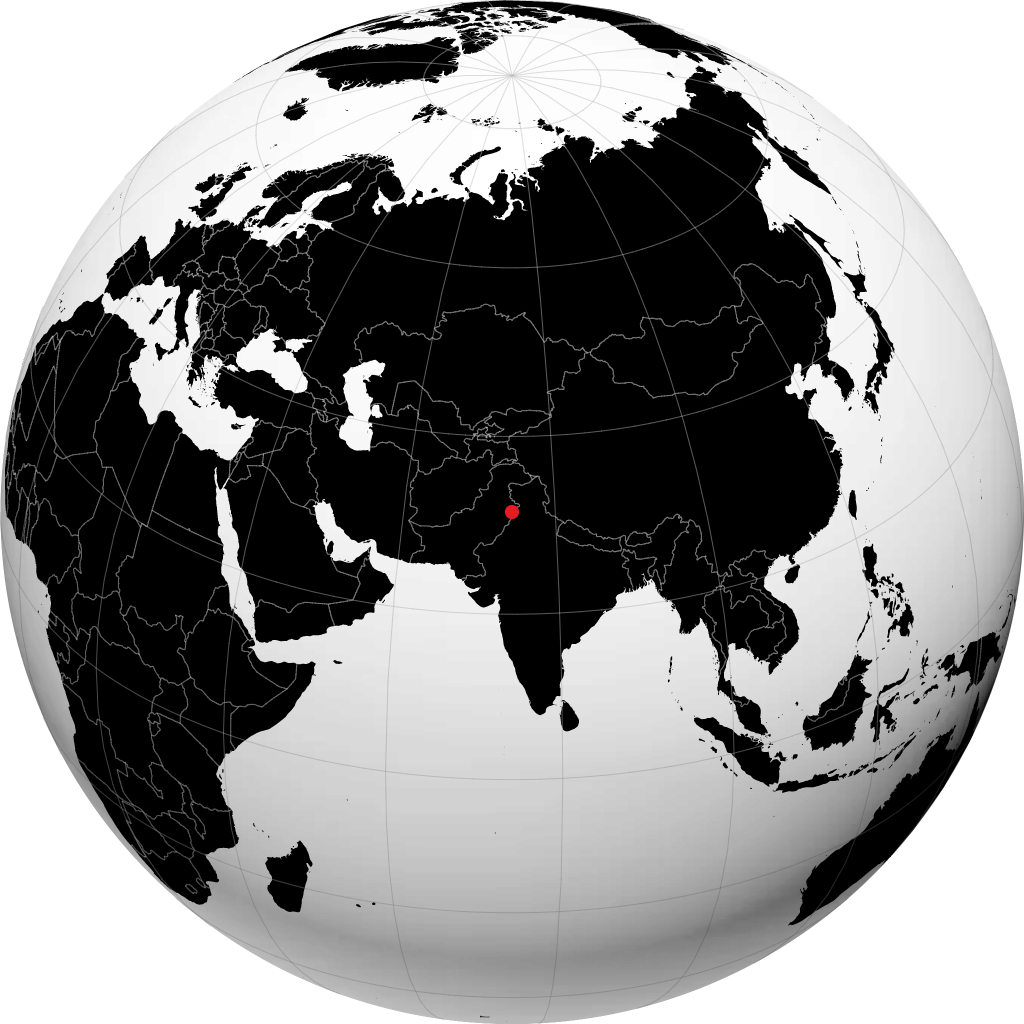 Lahore on the globe