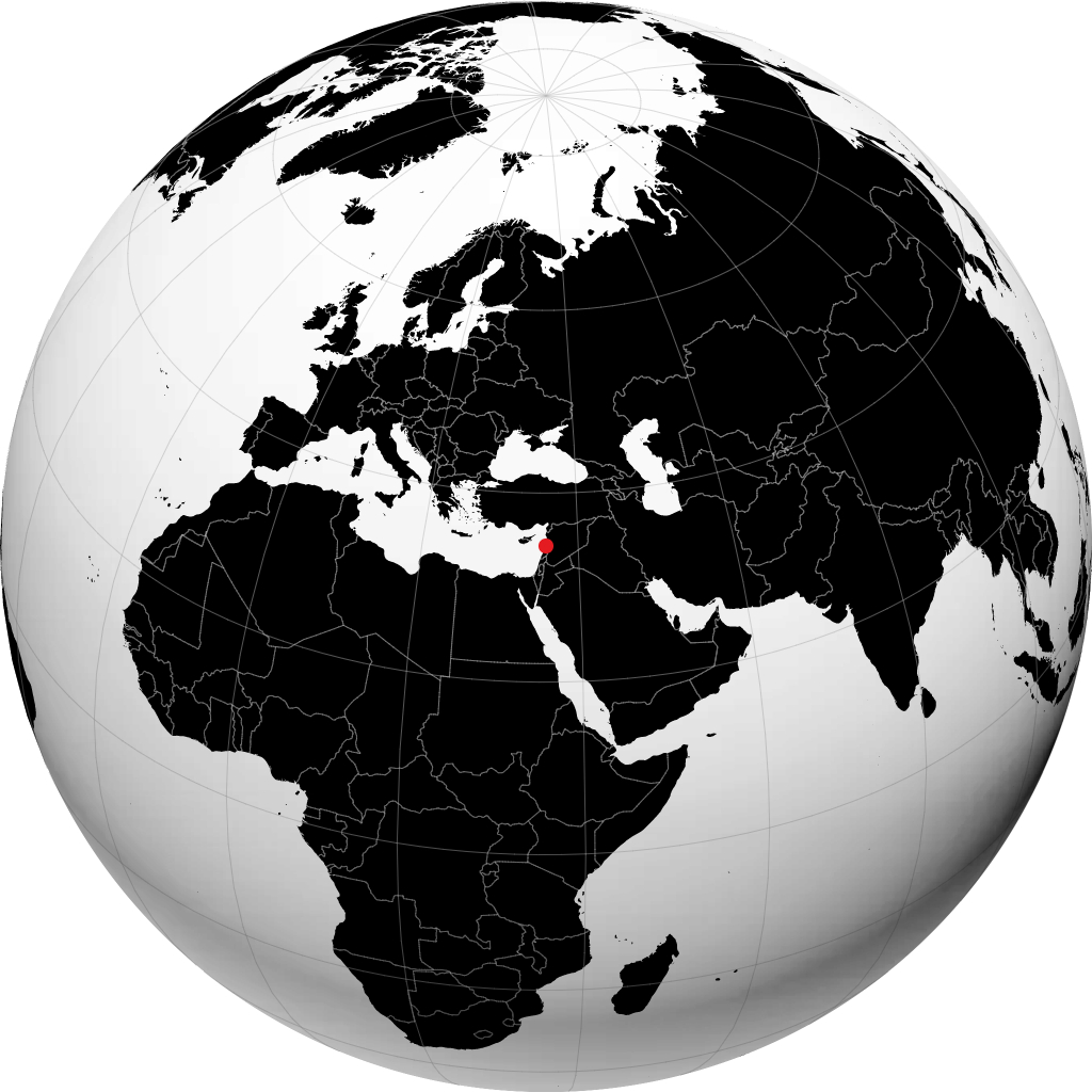 Tripoli on the globe
