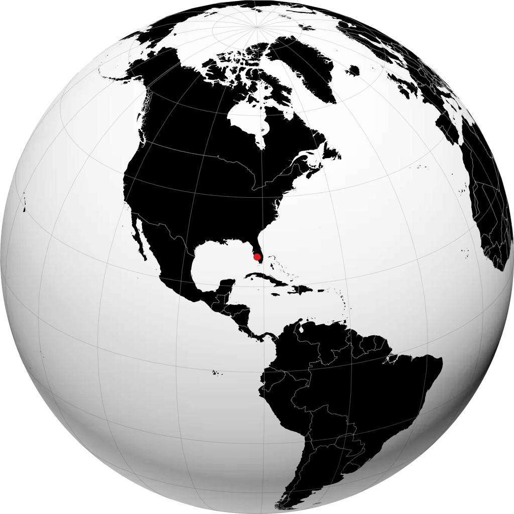 Lehigh Acres on the globe