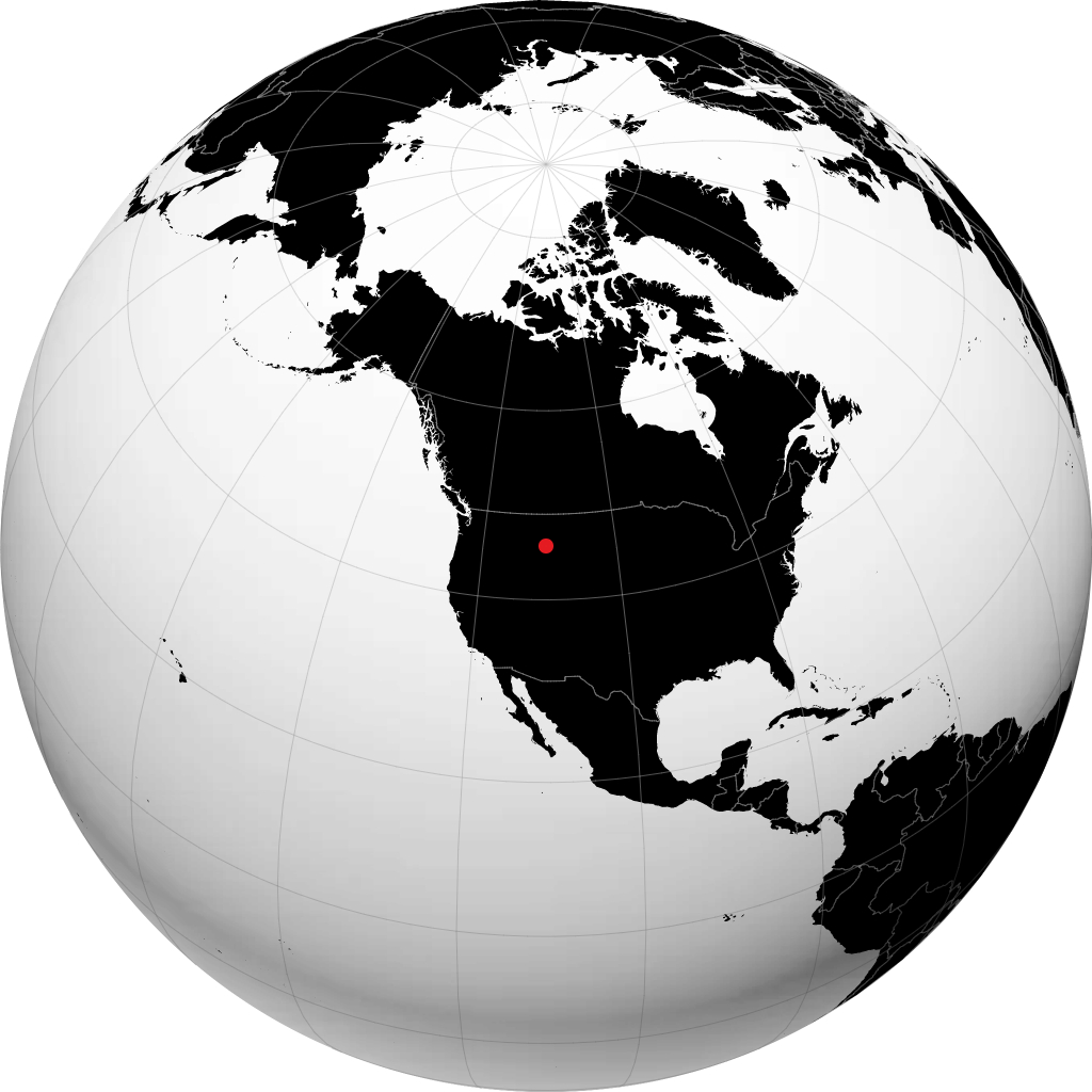 Livingston on the globe